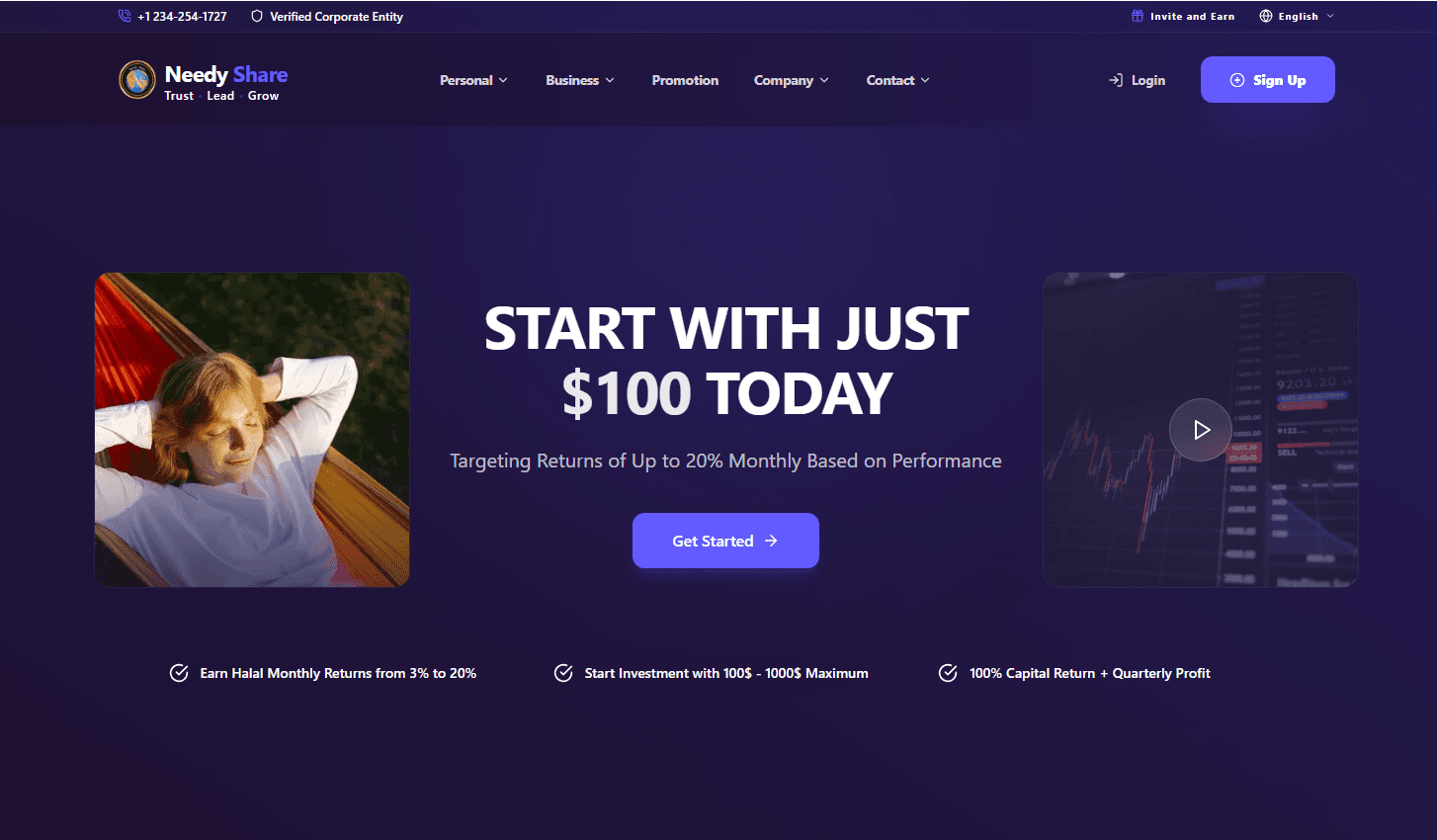 Needy Share – Investment & Profit Management Platform